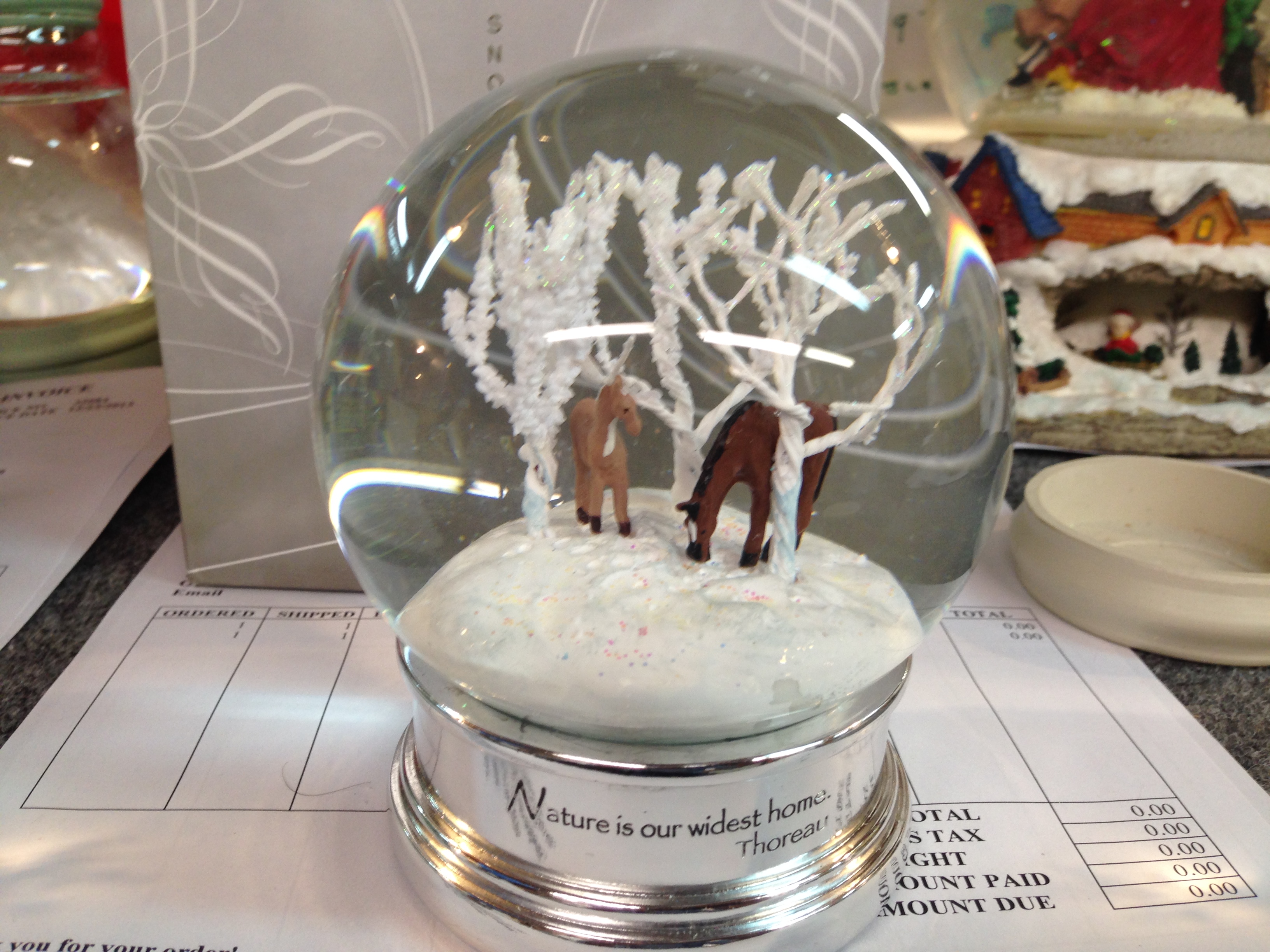 Winter Scene Snow Globe